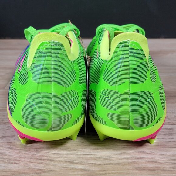 adidas Predator League FG Gen Pre Soccer Cleats Size 9.5 Mens Green Pink ID0701 - Picture 4 of 9
